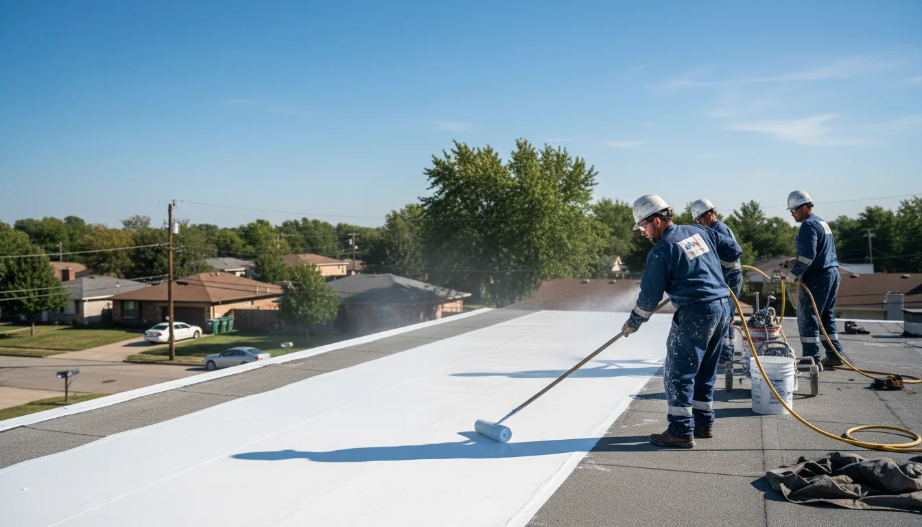 Commercial roof coating in Elkwood, VA near me